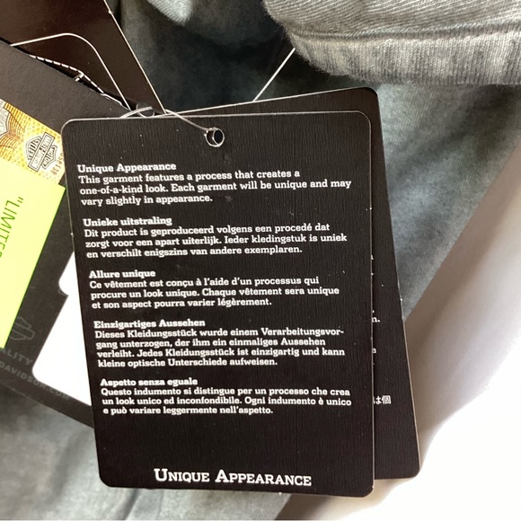 NWT XL Harley-Davidson Women’s 2016 Limited Edition Gray Knotted SS Shirt - Picture 9 of 13